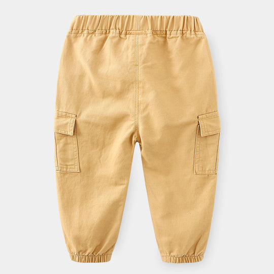 Boys' Autumn Cotton Cargo Casual Trousers Kids Long Pants Fashion Clothing