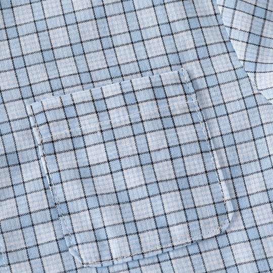 Boys' Soft Comfortable Plaid Short Sleeve Summer Vacation Shirt