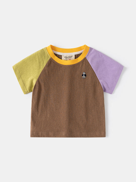 Boys' Soft Cotton Blend Short Sleeve T-Shirt - Casual Summer Cartoon Tee