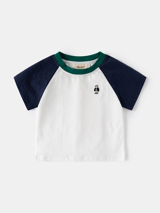 Boys' Soft Cotton Blend Short Sleeve T-Shirt - Casual Summer Cartoon Tee