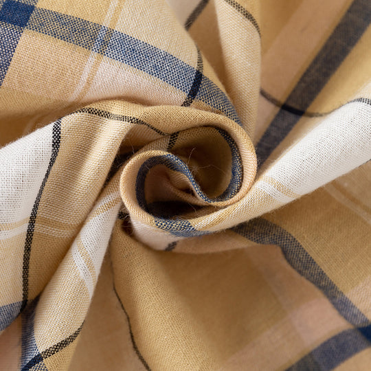 Boys' Cotton Short Sleeve Plaid Shirt - Loose Fit Casual Summer Top