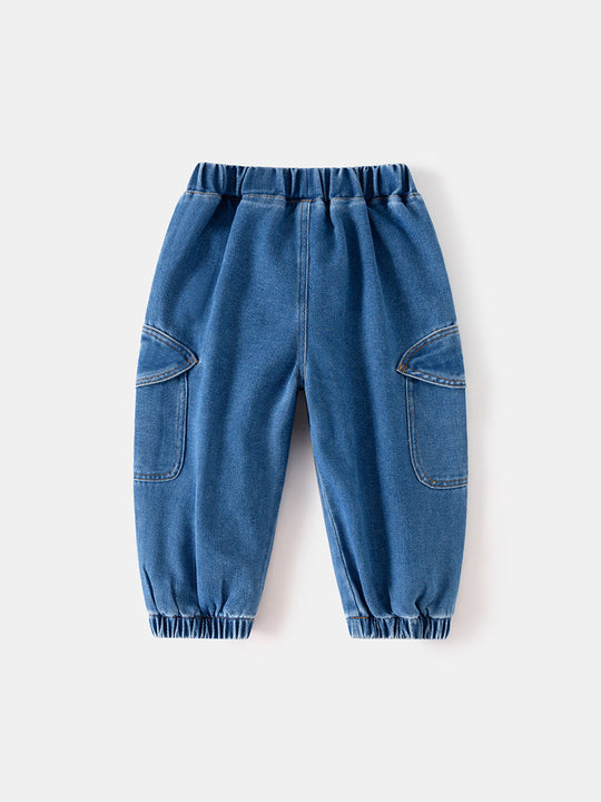 Trendy Boys' Korean Style Denim Jeans - Comfortable Spring Trousers