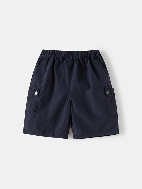 Boys' Nylon Summer Casual Shorts with Elastic Waistband for Active Kids 3-8 Years